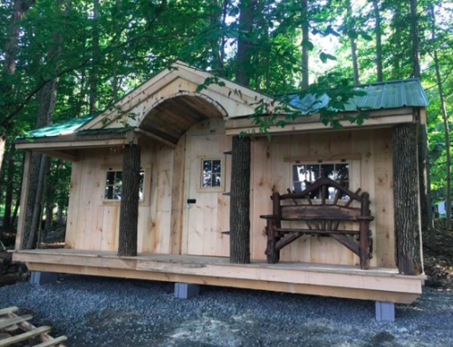 tiny log cabins